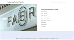 Desktop Screenshot of gaziantepreklamtabela.com