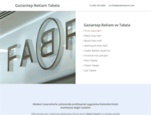 Tablet Screenshot of gaziantepreklamtabela.com